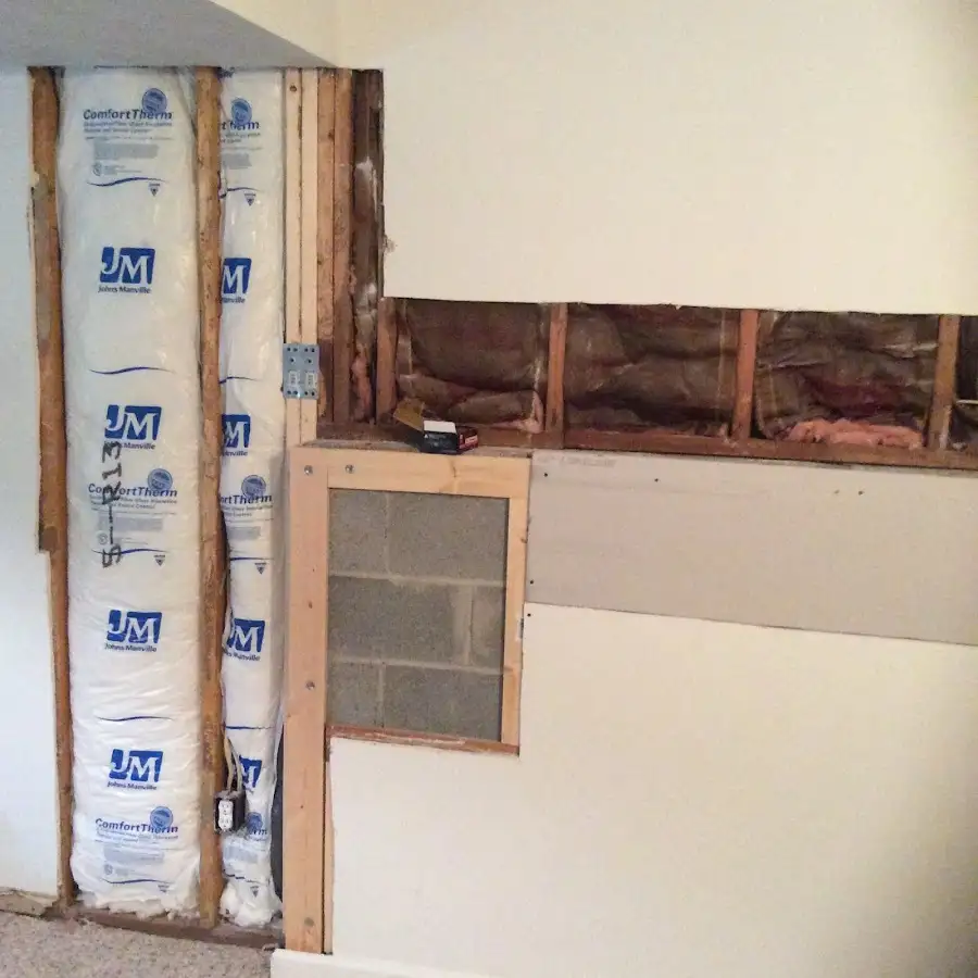 Wall insulation replacement during Basement Flood Cleanup in Battlement Mesa